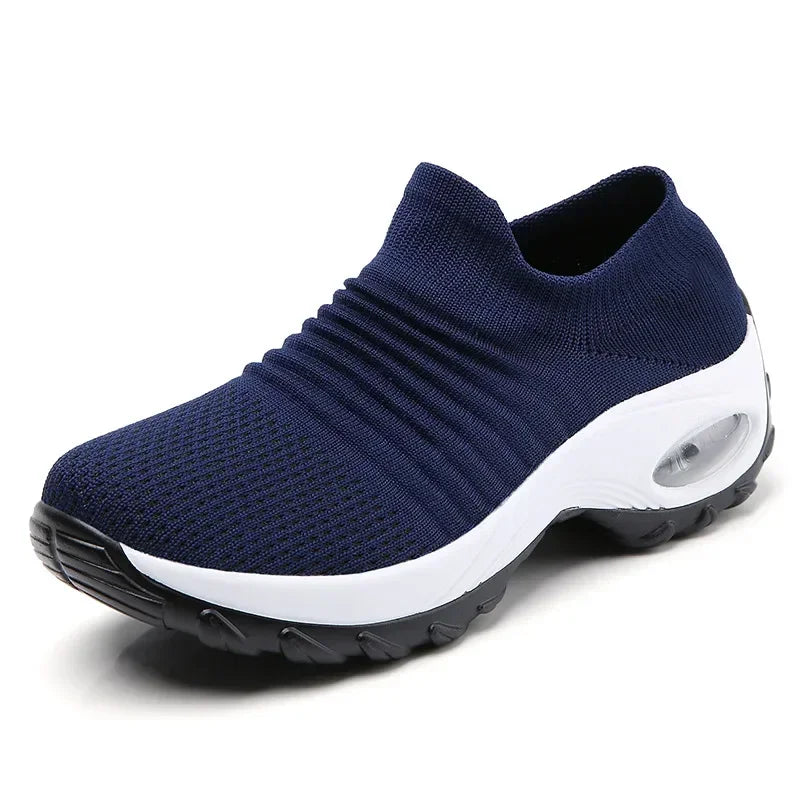 Zapatillas deportivas para mujer, versátiles, ortopédicas, con plataforma, zapatos informales para mujer, antideslizantes y resistentes al desgaste, tenis para mujer