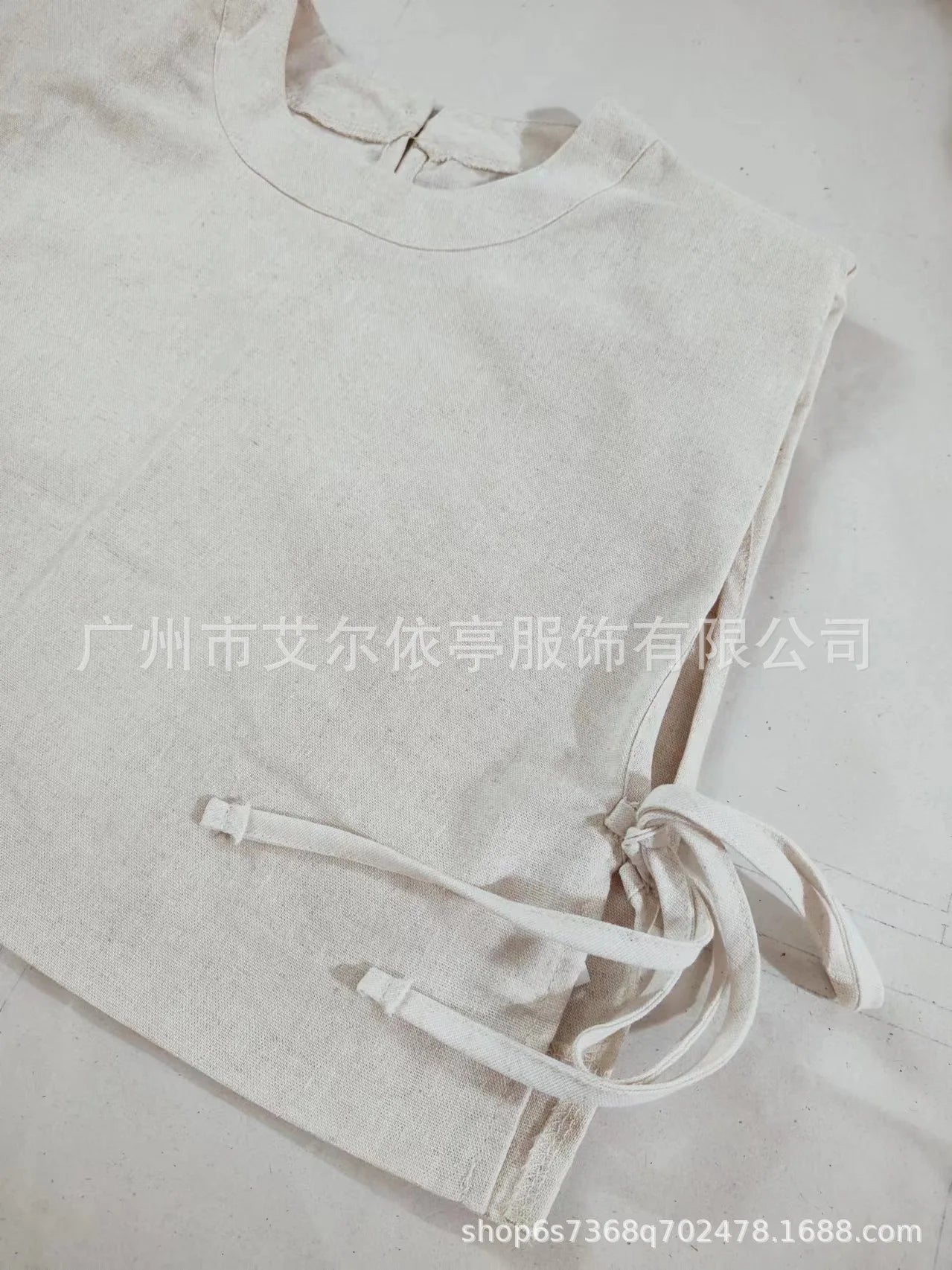 Cotton And Linen Pant Sets Women Sleeveless Leace-up Short Tops Drawstring Long Pants Two Piece Set Commuting 2025 Summer New