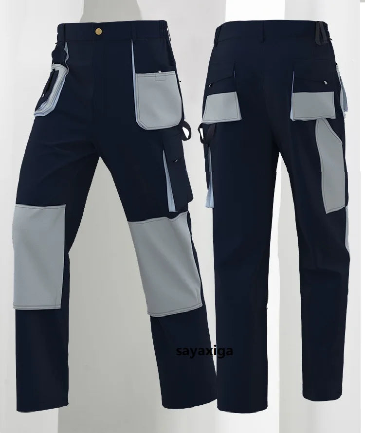 Pantalones de Trabajo para Hombre, Pantalones Cargo de Trabajo para Hombre, Ropa de Trabajo, Pantalones de Senderismo al Aire Libre Multibolsillos, Pantalones con Bolsillos Funcionales
