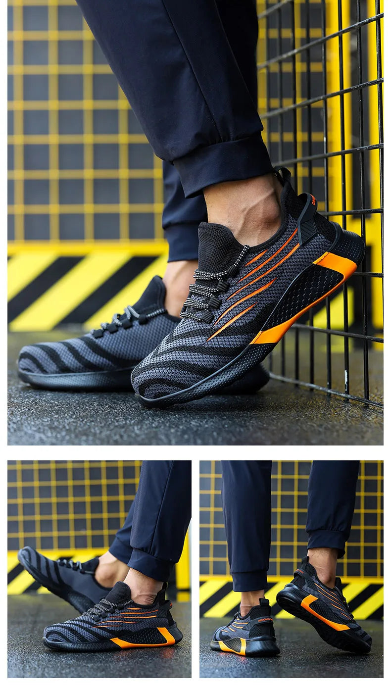 Zapatos de seguridad para hombre, calzado de trabajo antipinchazos, zapatillas de trabajo para hombre, zapatos de trabajo indestructibles, botas para hombre, calzado ligero para hombre, botas de seguridad