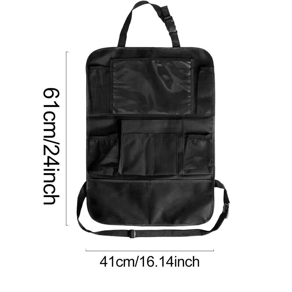 Organizador universal de maletero de coche, red de almacenamiento ajustable para el asiento trasero, organizadores colgantes de alta capacidad para Jeeps, SUV y furgonetas.