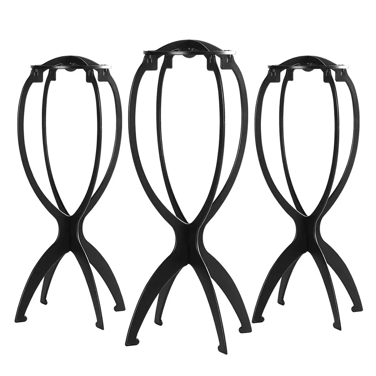 3-Piece Portable Wig Stand Set