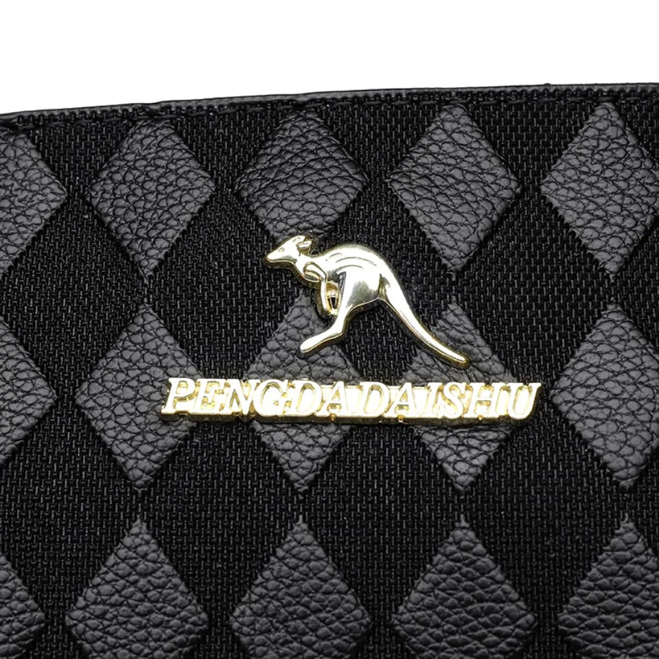 Bolsos de lujo para mujer, bolsos de diseñador, bolsos cruzados para mujer, bandoleras de cuero suave Pu para madre, bolsos de mano de 3 capas