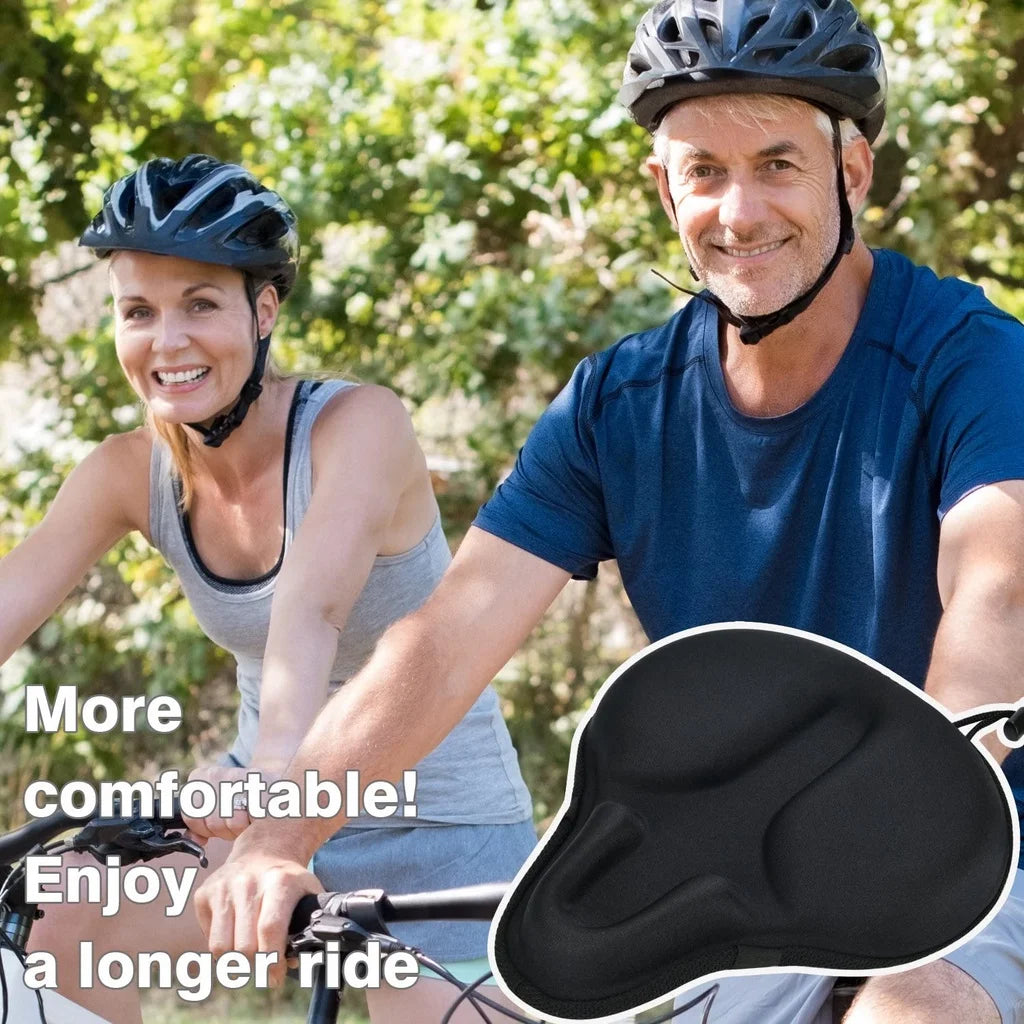 Electric Bicycle Saddle Seat Soft Thickened Electric Bike Gel Pad Cushion Cover Comfortable Road Cycling Breathable Cushion