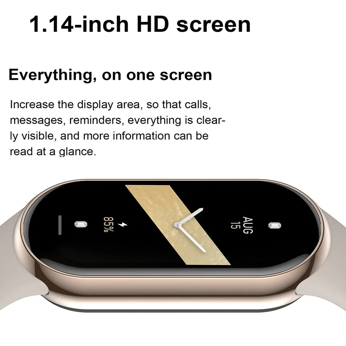 Pulsera inteligente multifunción con monitor de ritmo cardíaco, presión arterial, pasos, música, monitorización del sueño, reloj deportivo inteligente M8