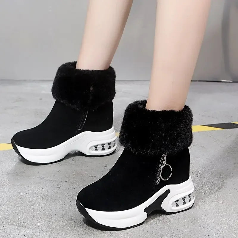 Bottes de neige d'hiver en coton pour femmes