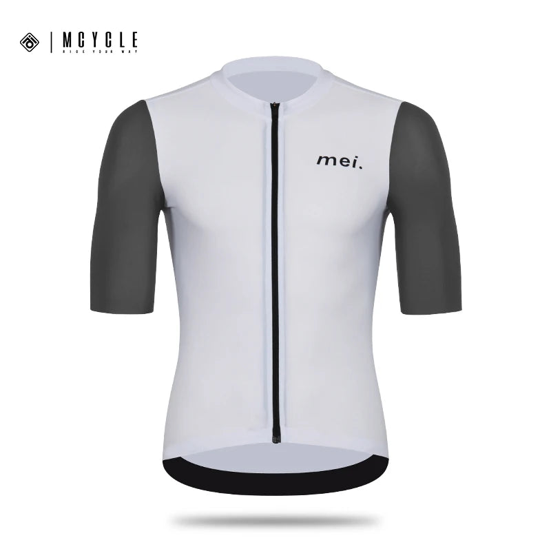 Mcycle Maillot de Ciclismo de Verano para Hombre, Camiseta de Bicicleta de Montaña Transpirable, Tops de Ciclismo de Manga Corta, Ropa de Ciclismo MTB