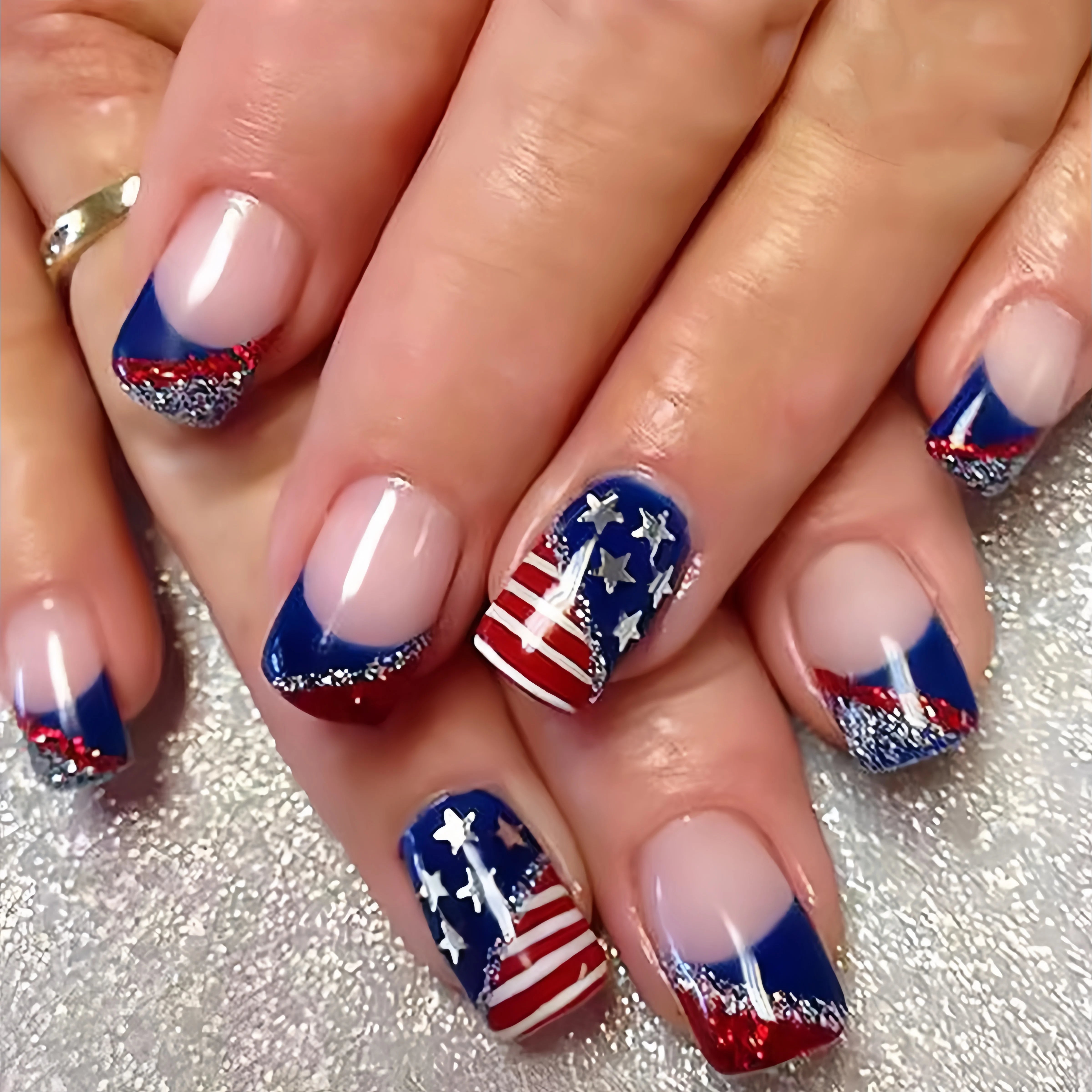 Blue Star Ballet Press-On Nails