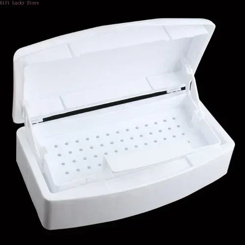 Nail Art Tools Sterilizer Tray, Disinfection Pedicure Manicure Tools Box, Salon Tools