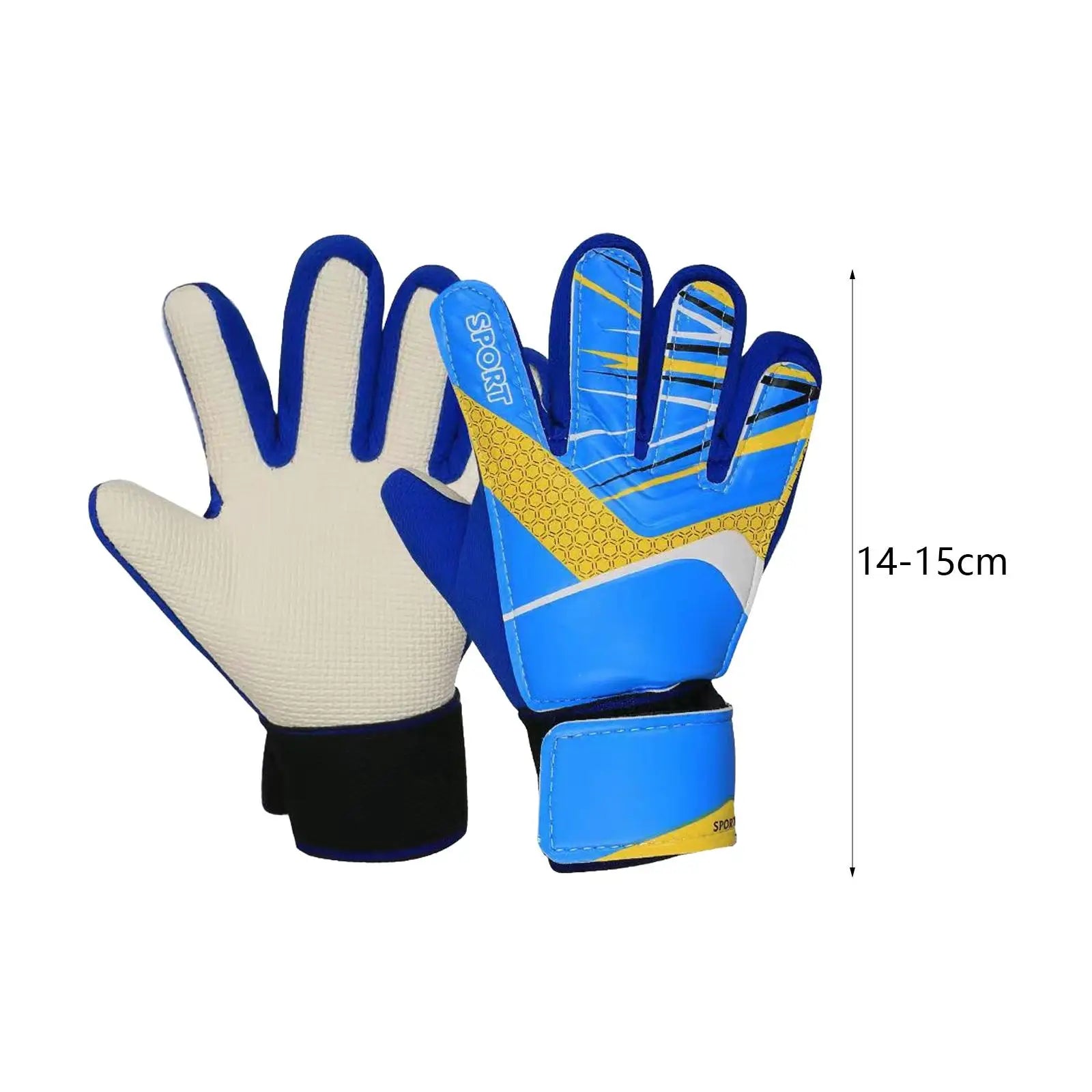 Guantes de portero de fútbol para niños Principiante Suministros deportivos de moda Regalo Niños y niñas Mitones protectores antideslizantes ligeros