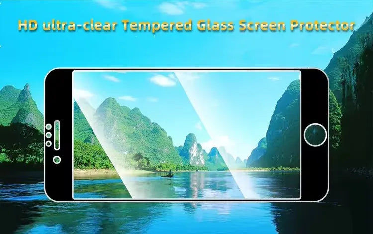 Lot de 5 films de protection d'écran en verre trempé pour iPhone 7, 8, 6, 6S Plus (SE 2020/2022)