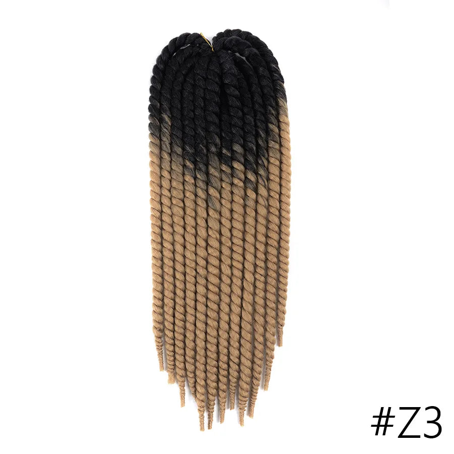 Giro Senegalés Cabello Jumbo Twist Trenzas Ganchillo Briads 22 pulgadas 120g Ombre Sintético Ganchillo Cabello Trenzado Cabello Para Mujeres Negras