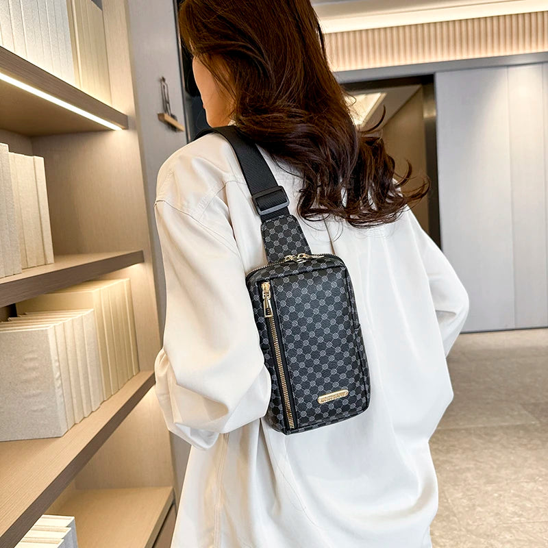 Bolsos de PU y monederos Simplicidad Moda Bolso de pecho para mujer Bolsos bandolera deportivos Bolsos de hombro de alta calidad para mujer
