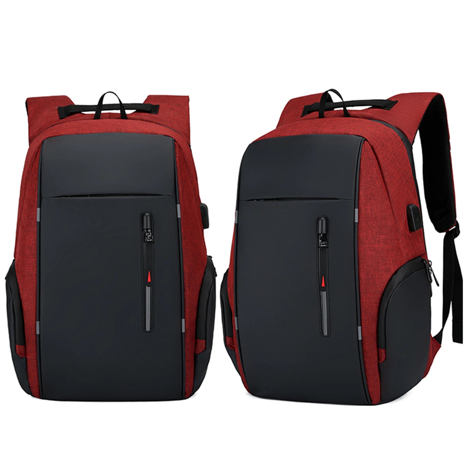 Laptop-ryggsekk for 17-tommers laptopveske med USB-port Moteriktige vanntette ryggsekker Én veske for alle utflukter, for menn og kvinner