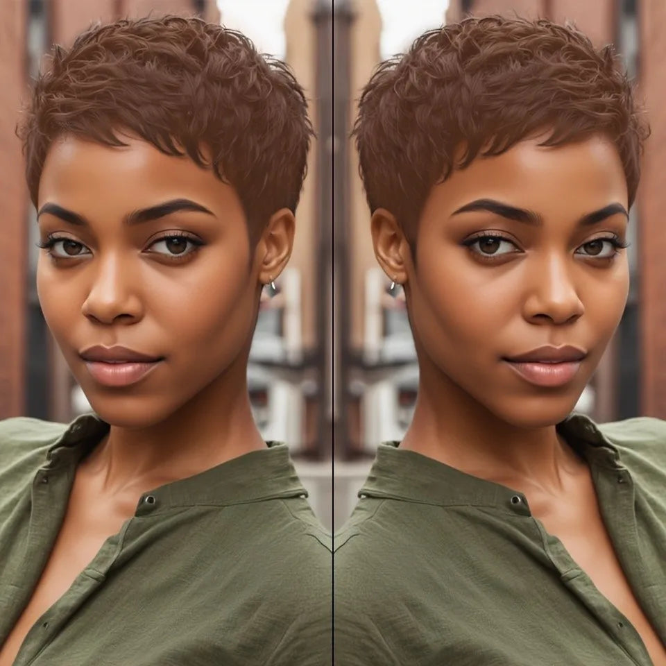 Pixie Cut Human Hair Wig
