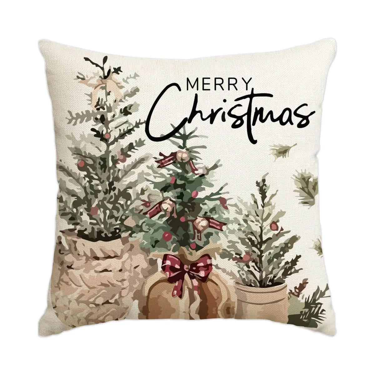 Housse de coussin de Noël à carreaux Buffalo – Confortable, classique et festive