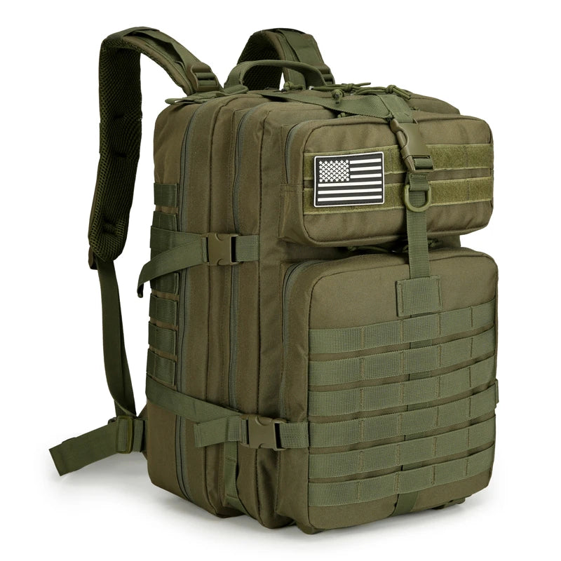 Sac à dos de randonnée - Bretelles réglables, fermeture éclair, sac à dos de voyage et de sport pour camping, randonnée, cyclisme et sports de plein air