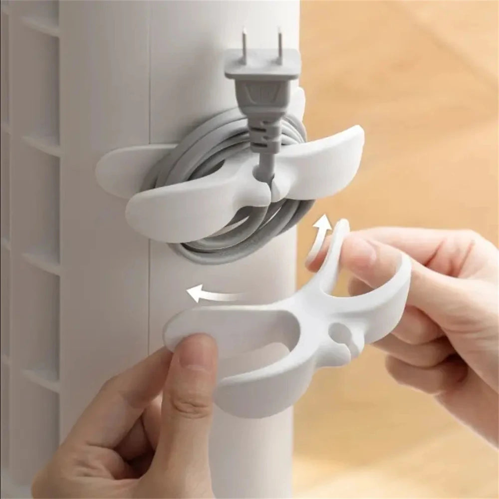 Organizador de Cables Enrollador Envoltorio de Cable de Cocina Clip Sujetacables para Freidora de Aire Cafetera Soporte Fijador de Línea de Datos