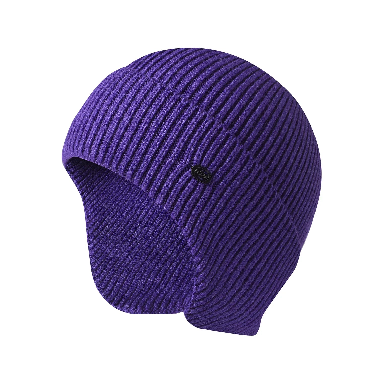 Gorro de invierno unisex de imitación de terciopelo de conejo para hombres y mujeres, gorro de punto de lana con orejeras, protección térmica para las orejas, gorro de ciclismo y esquí