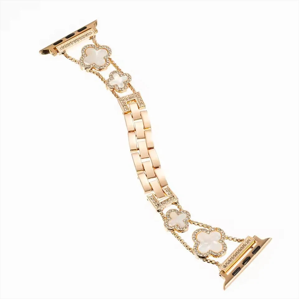 Diamantrem til Apple Watch-reimer 40 mm 42 mm 41 mm 38 mm 46 mm 44 mm 45 mm 49 mm metalllenke til iWatch Ultra 2-serien 10 8 9 se