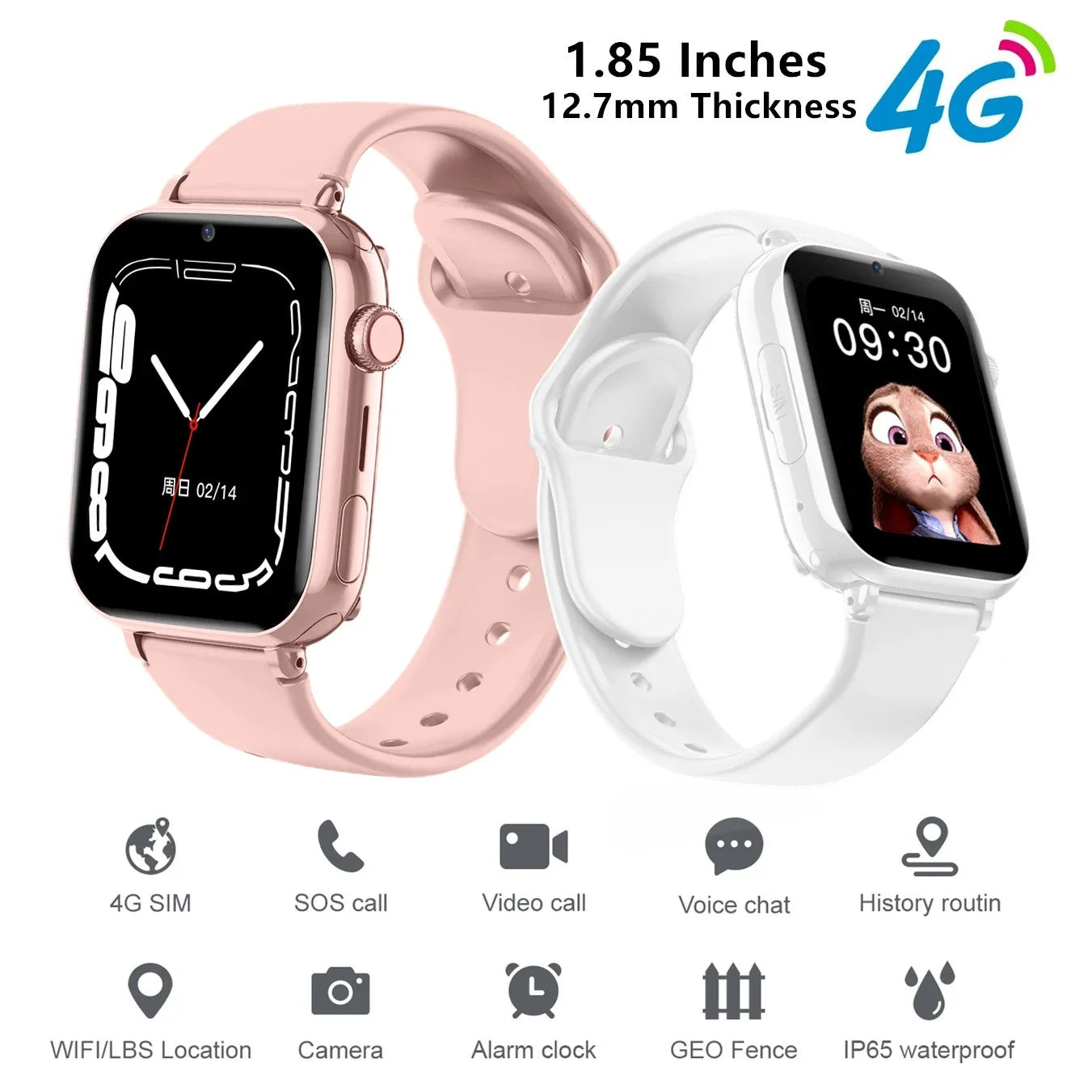 New Kid Digital Watches Call Kids Smart Watch Children GPS SOS Waterproof Smartwatch SIM Card Location Tracker Gift For Boy Girl