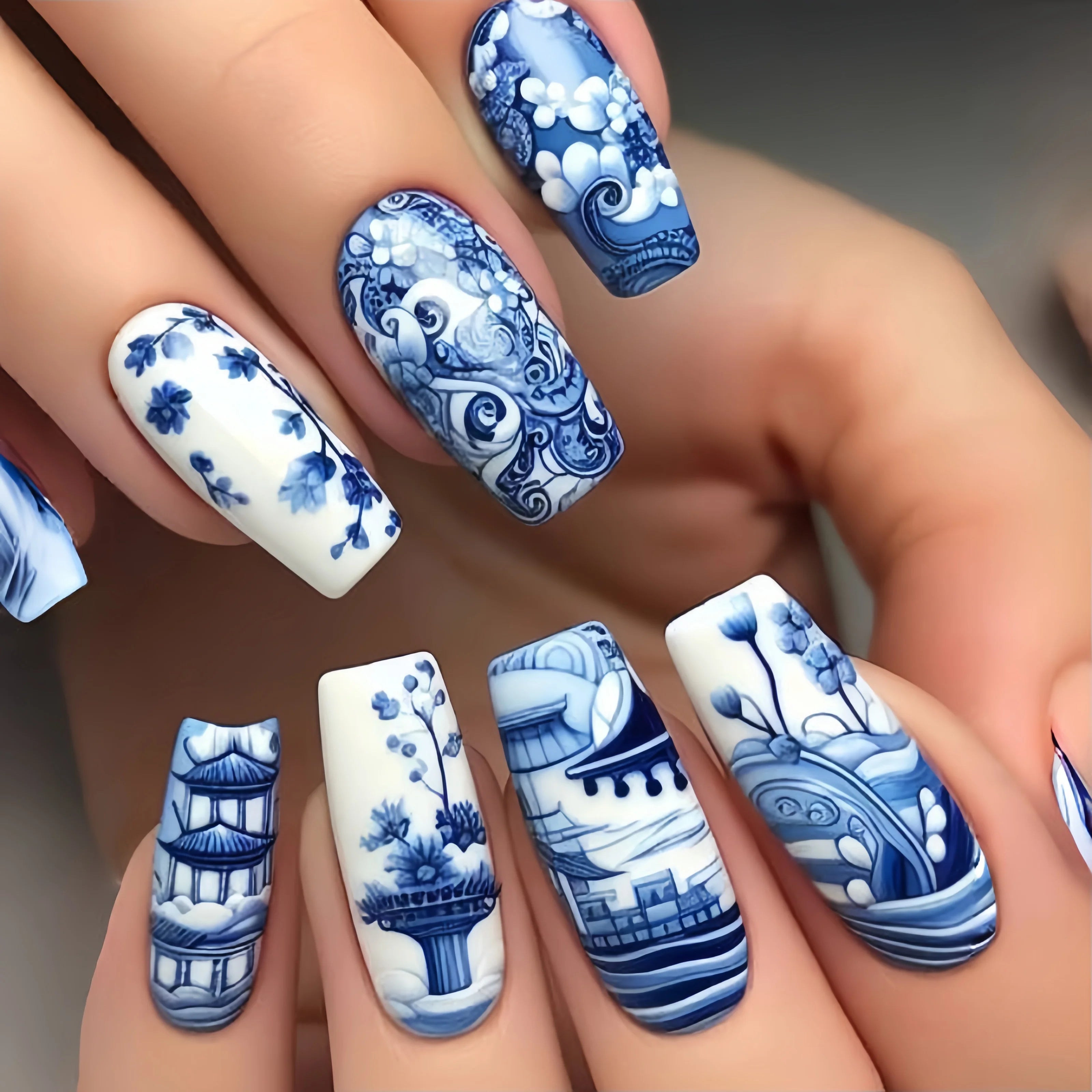 Blue Star Ballet Press-On Nails