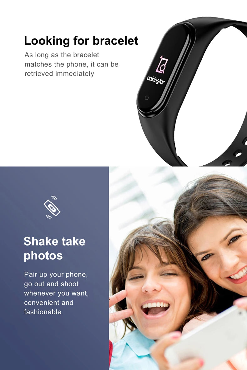 Smart Watch Wristband Waterproof Watch Blood Pressure Heart Rate Monitor Fitness Tracker Sport Smart Bracelet Electric Clock