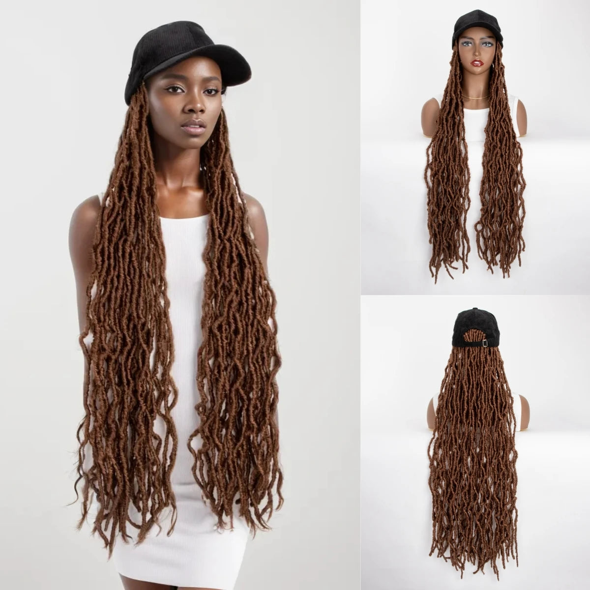 Peluca con diadema Ombre Twist