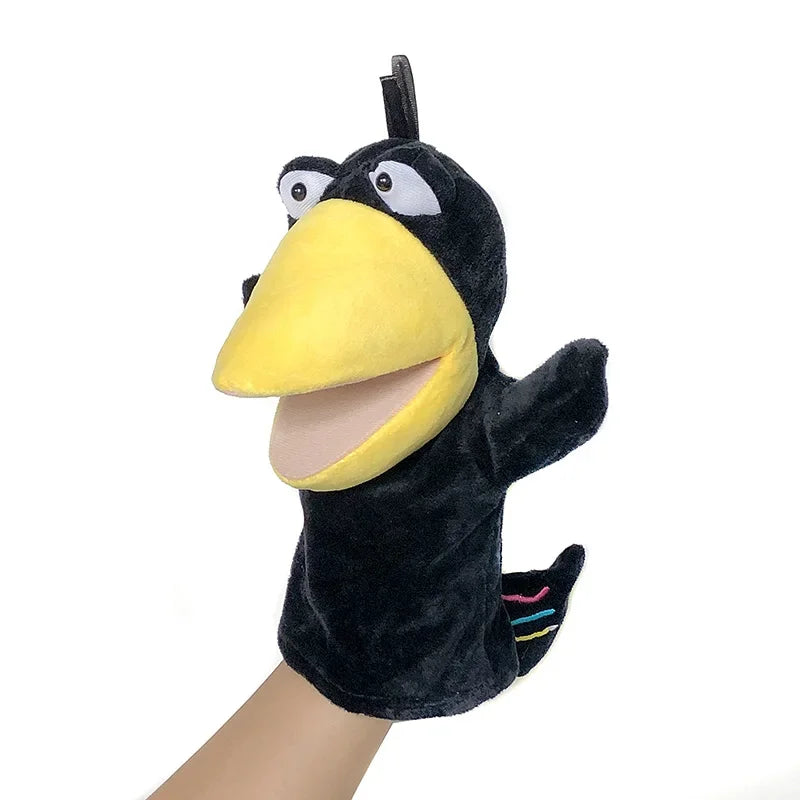 Stuffed Plush Animals Toys Hand Finger Story Puppet Kawaii Dolls Educational Baby Toys Lion Elephant Bunny Monkey Children GIft