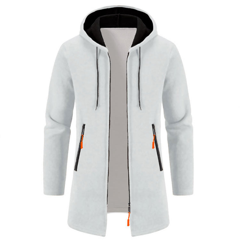 Sudaderas para hombre - Sudaderas con capucha de manga larga para hombre - Sudadera con capucha y cremallera para hombre - Abrigo de invierno oversize para hombre - Suéter negro