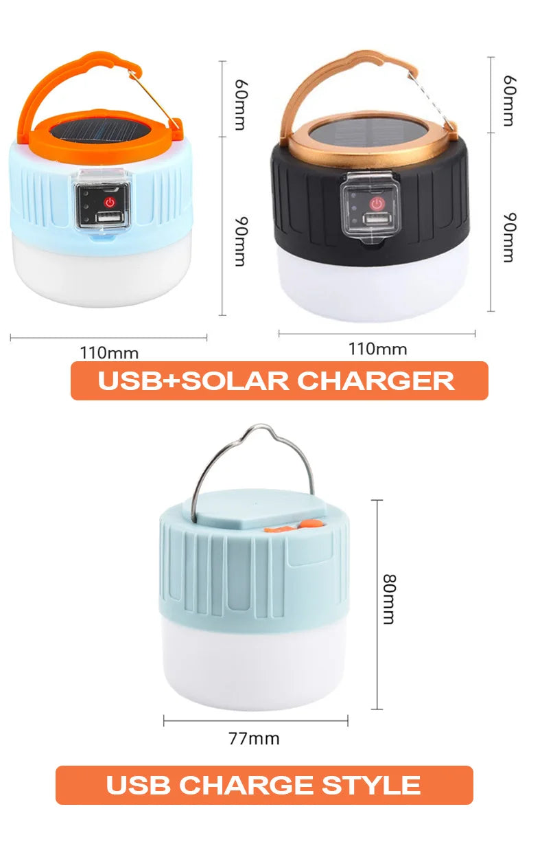 Linterna de camping portátil Power Bank Linternas LED de camping de mano impermeables para tienda de campaña al aire libre Foco recargable Linterna