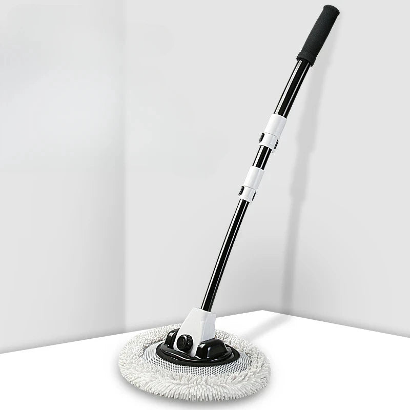 Cepillo de lavado de coches Cepillo de limpieza de coches Mopa de mango largo telescópica Cepillo de chenilla de pelo suave Escoba de chenilla de pelo suave Accesorios universales para lavado de ventanas de coches