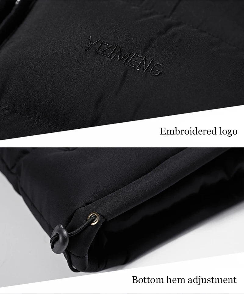Chaleco de hombre, chaqueta de invierno, abrigo casual, chaquetas cálidas sin mangas, chaleco de moda acolchado de algodón para hombre, cortavientos para escalar al aire libre