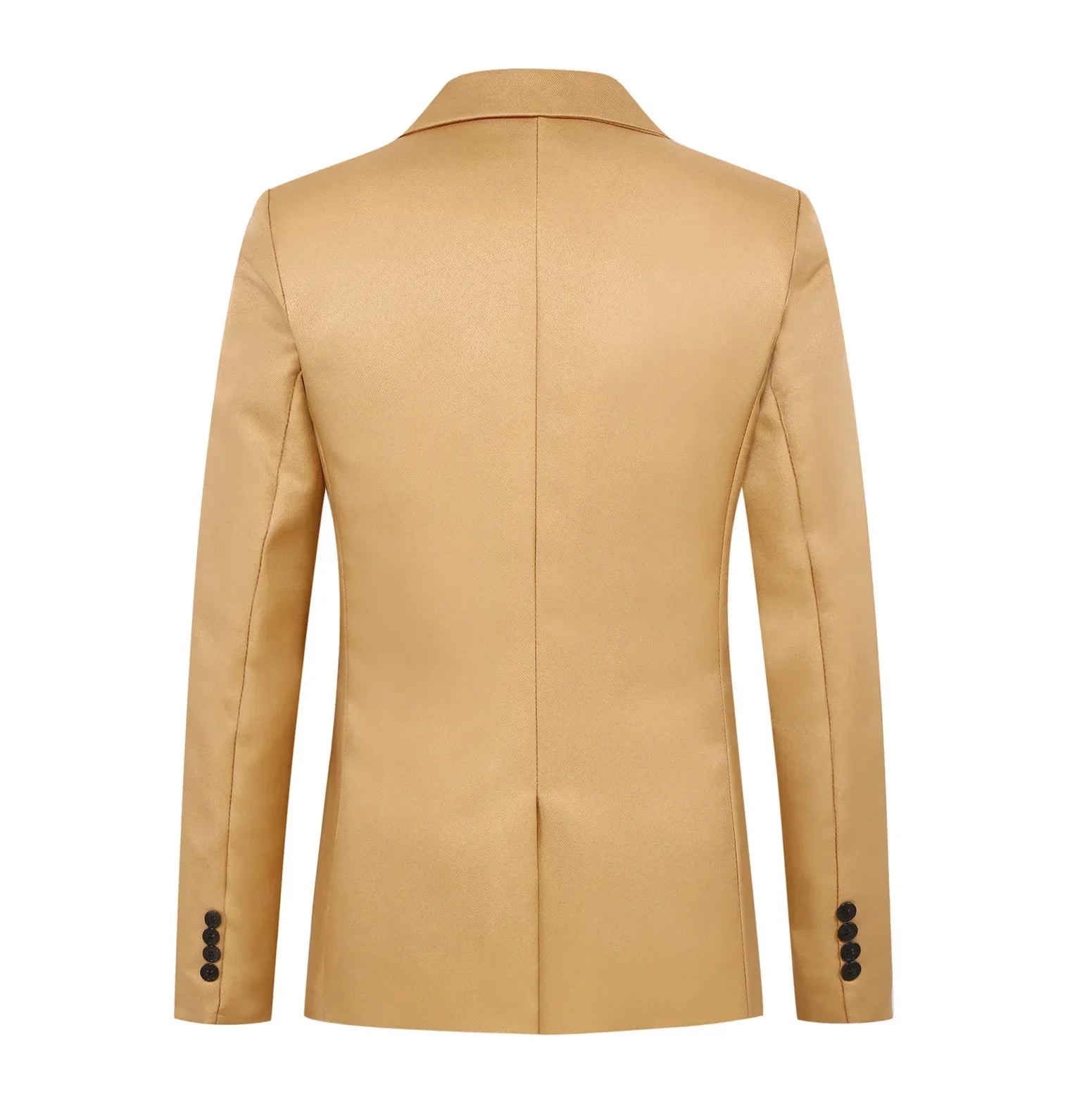 Chaqueta tipo traje boutique de ocio de moda para hombres, informal de otoño, corte ajustado, sin planchado, con un solo botón, color liso, blusa formal