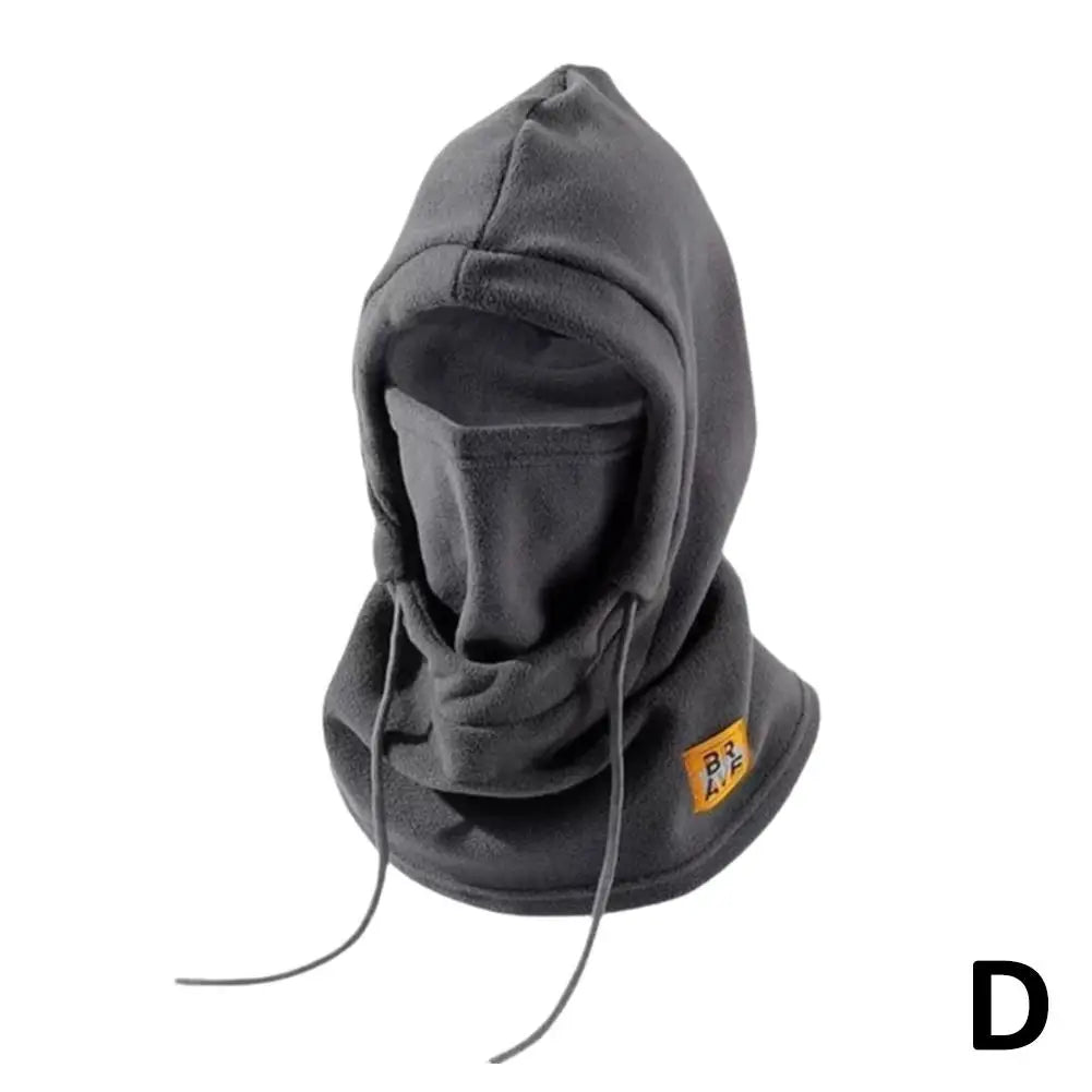 Unisex Winter Hooded Mask Windproof Fleece Face Cover with Neck Protection All-in-One Cold Weather Balaclava for Men Women
