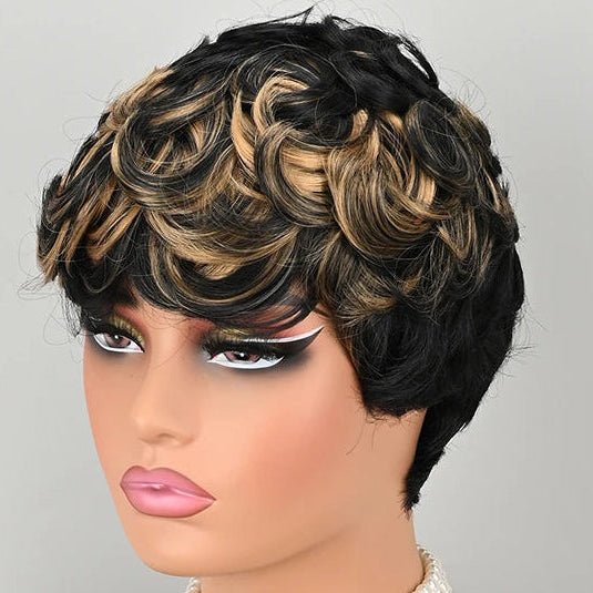 Curly Pixie Wig