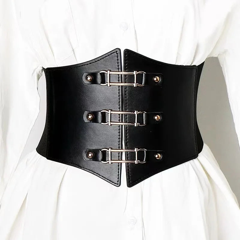 Retro Elastic Bow Corset Belt