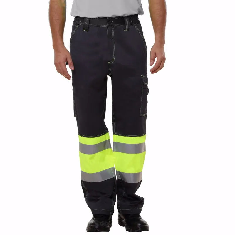 Beskyttelsesbukser for arbeid med flere lommer Arbeidsbukser Herre Arbeidsbukser Herre Arbeidstøy Cargobukser Reflekterende bukser