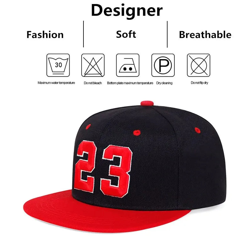 Gorra de béisbol unisex con bordado "23" – Deportiva, ajustable y perfecta para cualquier estación