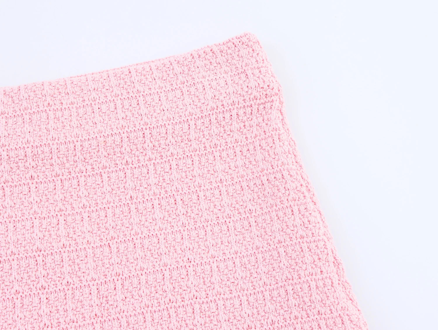 TRAFZA Conjunto elegante y chic de falda para mujer: top estilo "bandeau" o falda midi o top de manga corta. Conjunto para las vacaciones románticas de primavera-verano 2025.
