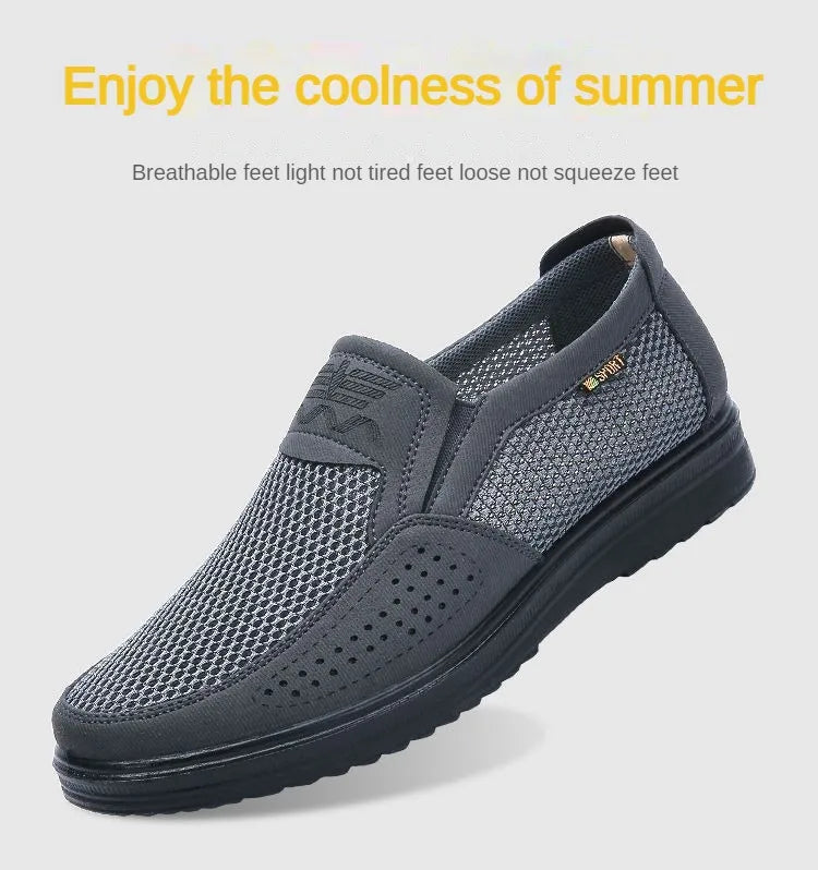 Zapatillas casuales de verano 2025 para hombre, de malla transpirable con suela gruesa, asequibles y con envío gratis