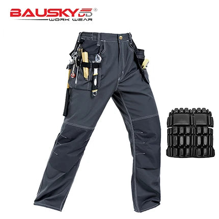 Pantalones de trabajo de hombre Craftsman, nuevos, de alta calidad, con múltiples bolsillos, pantalones de trabajo, ropa de trabajo de mecánico