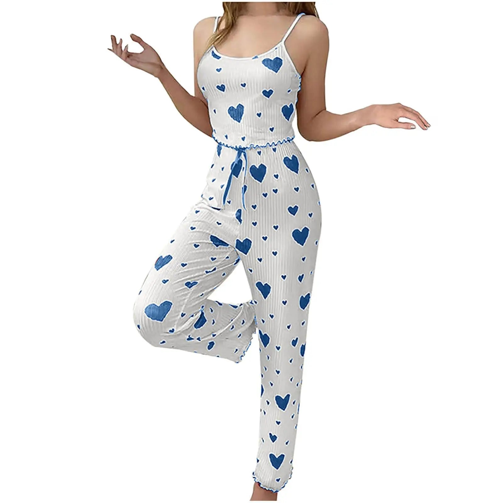 Pijama de talla grande con estampado "Love"