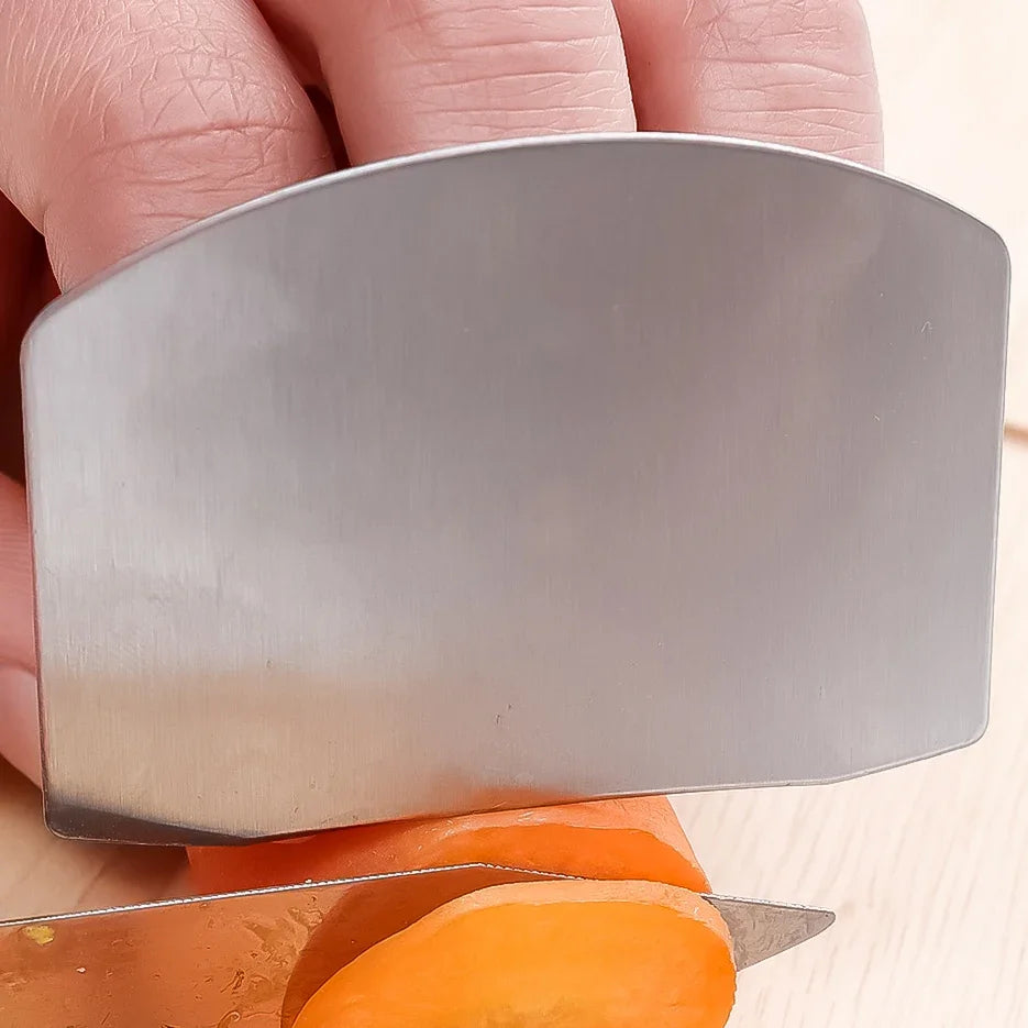 Stainless Steel Finger Guards for Cutting Assist Vegetable Slice Cutter Tool Finger Protector Knife Blade Kitchen Gadget Tools