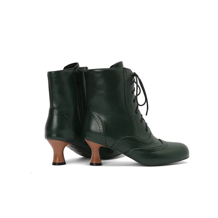 Botines de Moda Nuevos para Mujer Botines Cortos de Cuero de Alta Calidad para Mujer Zapatos Ligeros de Tacón Alto para Mujer Botas de Mujer