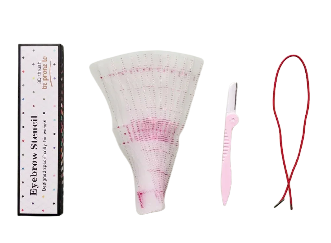 12-Style Reusable Eyebrow Stencil Set
