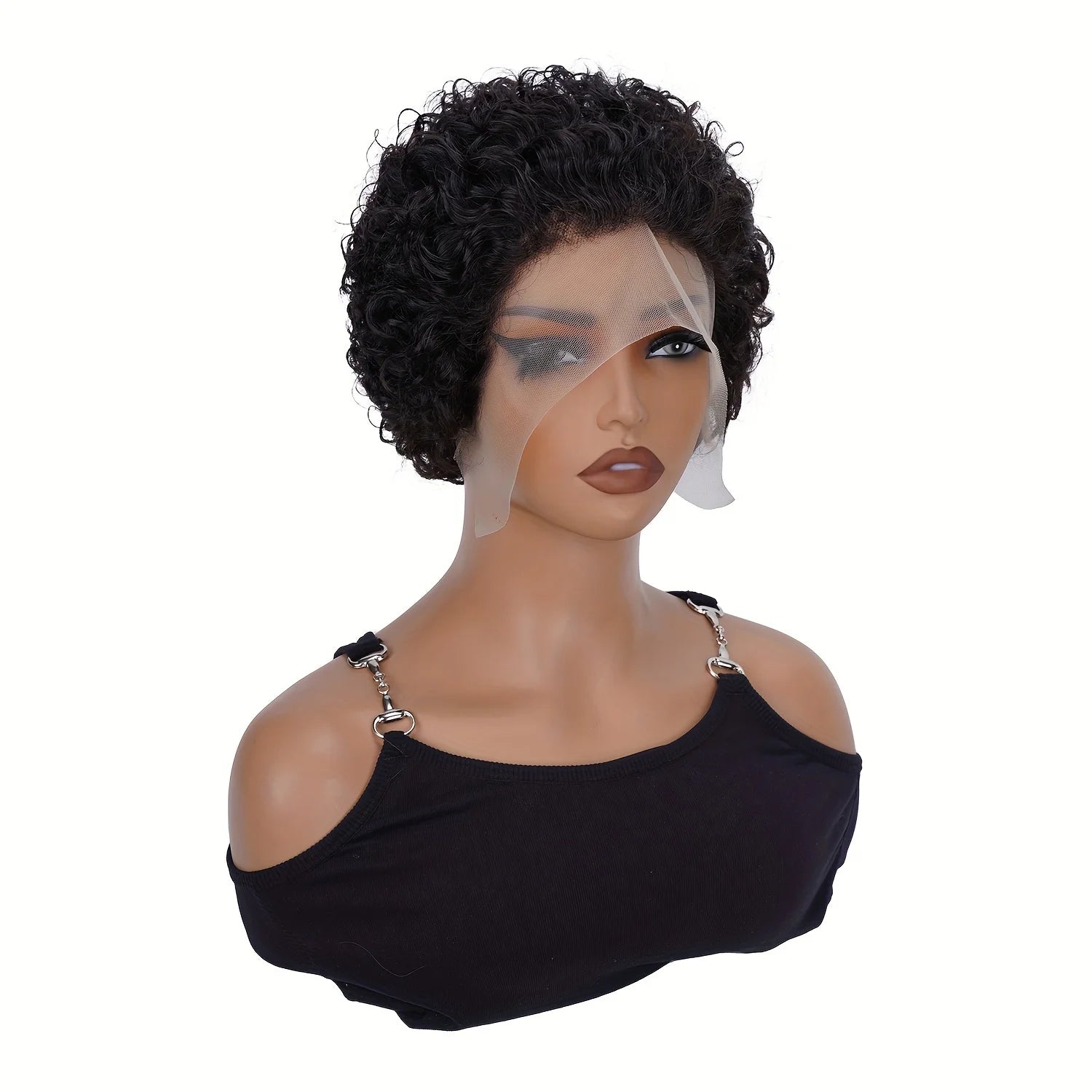 13x1 Curly Pixie Wig