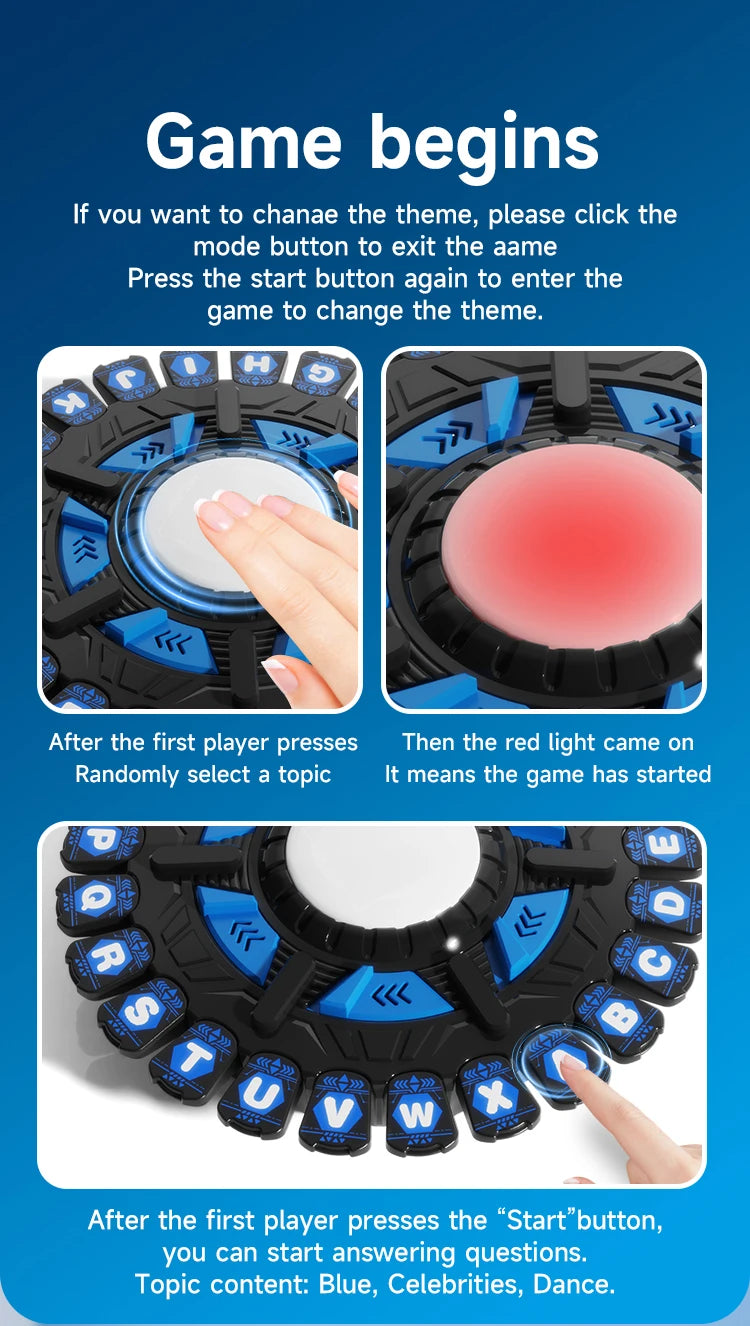 Nouveau jeu - Version anglaise Jeu de société de réflexion rapide Jeu de rôle de plateau