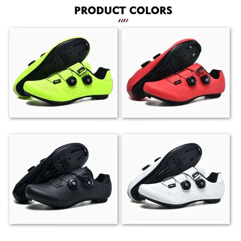 Zapatillas de Ciclismo MTB de Hombre, Botas de Ciclismo de Carretera Deportivas, Zapatillas de Velocidad Planas para Competición, Zapatillas de Montaña para Senderismo, Calzado de Bicicleta, Zapatillas de Ciclismo con Pedal SPD