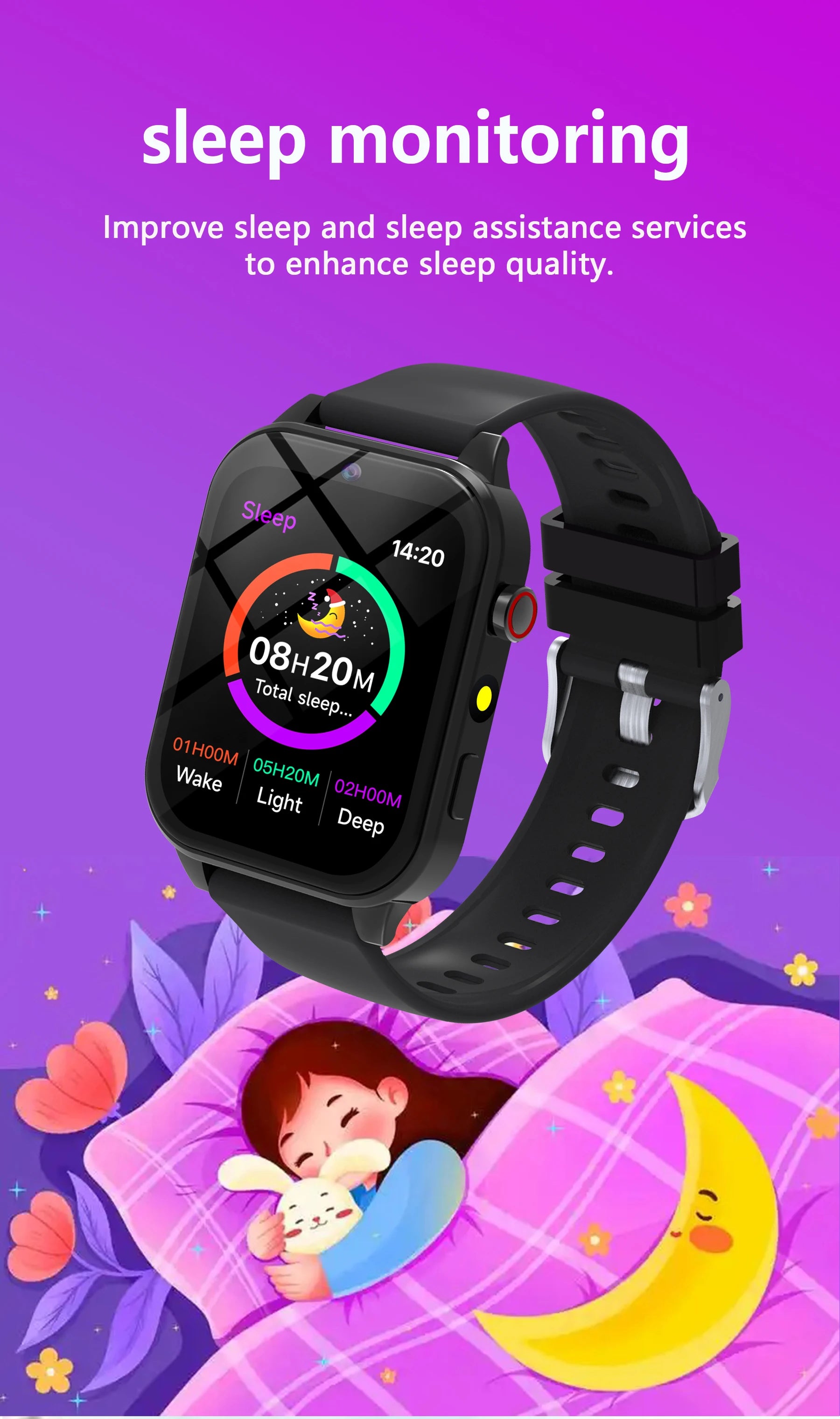 Montre connectée pour enfants, 18 jeux, étanche, lampe torche, télécommande, photographie, cadeau de vacances et d'anniversaire pour garçons et filles